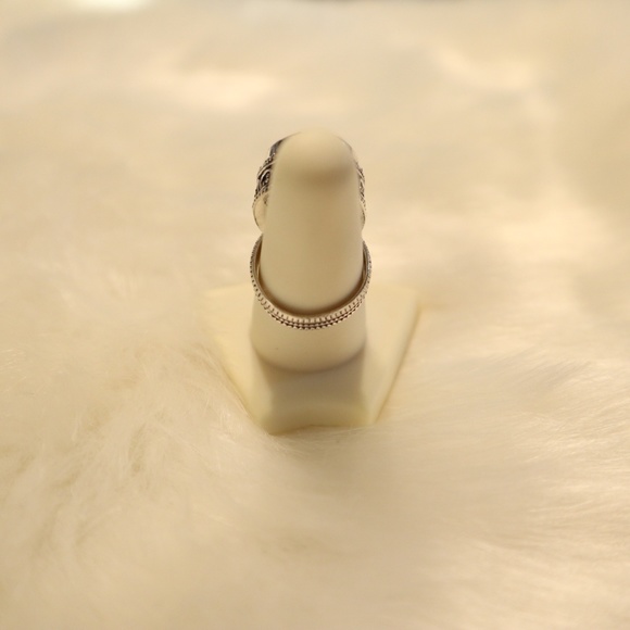 Pink Quartz & .925 Silver Ring Size 6.75 - Picture 5 of 5